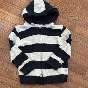 Kids Striped Zip-Up Hoodie